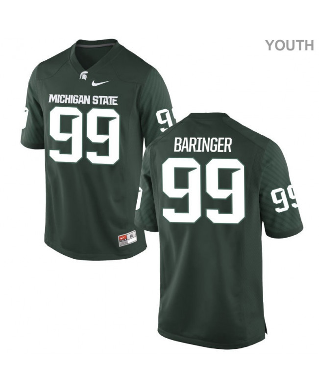 Youth Michigan State Spartans #99 Bryce Baringer NCAA Nike Authentic Green College Stitched Football Jersey OK41T86ZO